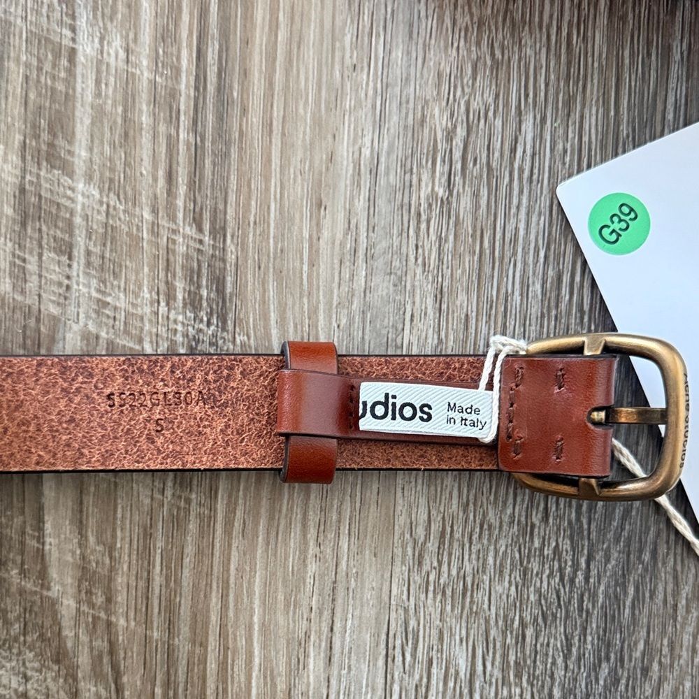 Acne Studios 2.5 cm slim leather belt • Sz Small - Picture 7 of 8